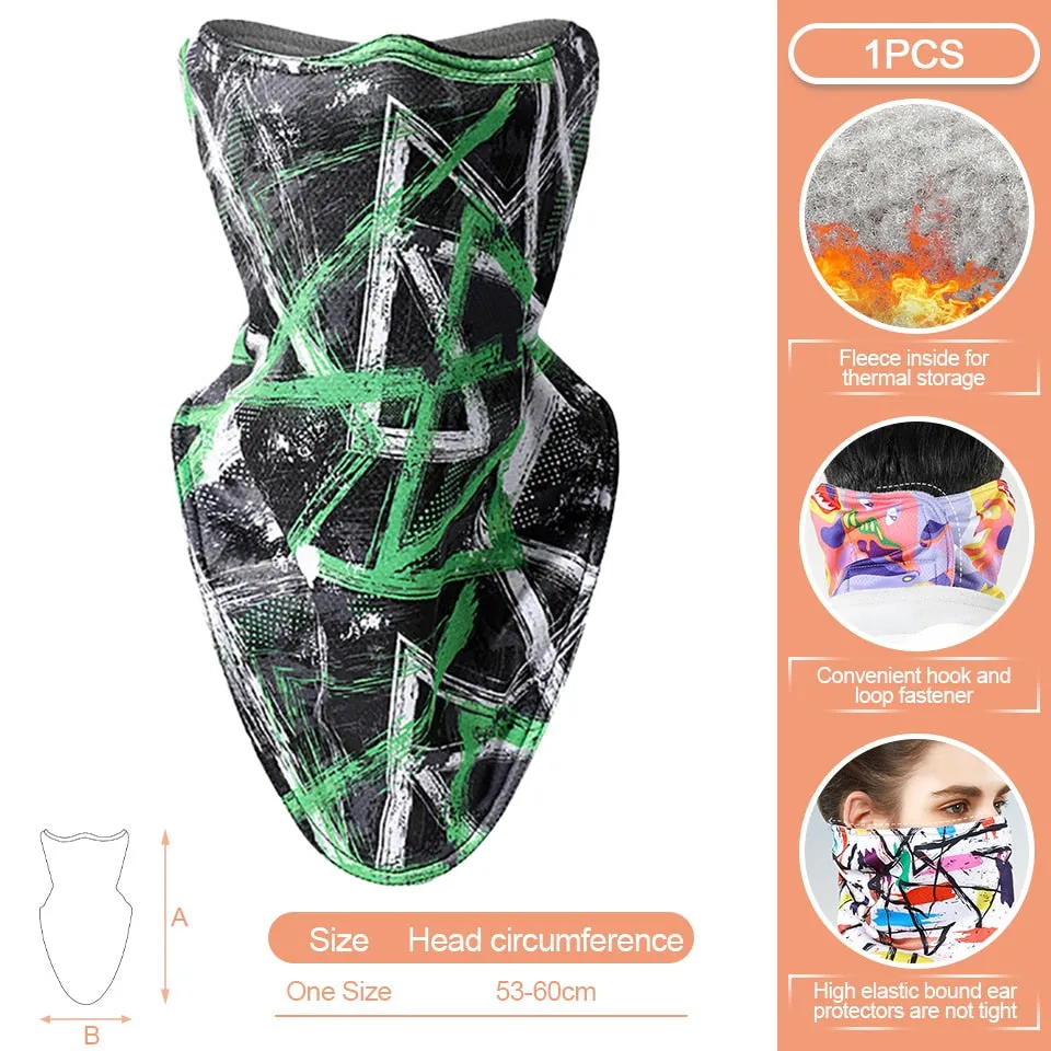 Men Women Fishing face Mask Warmth Fabric Breathable Mesh Windproof dust sun protection