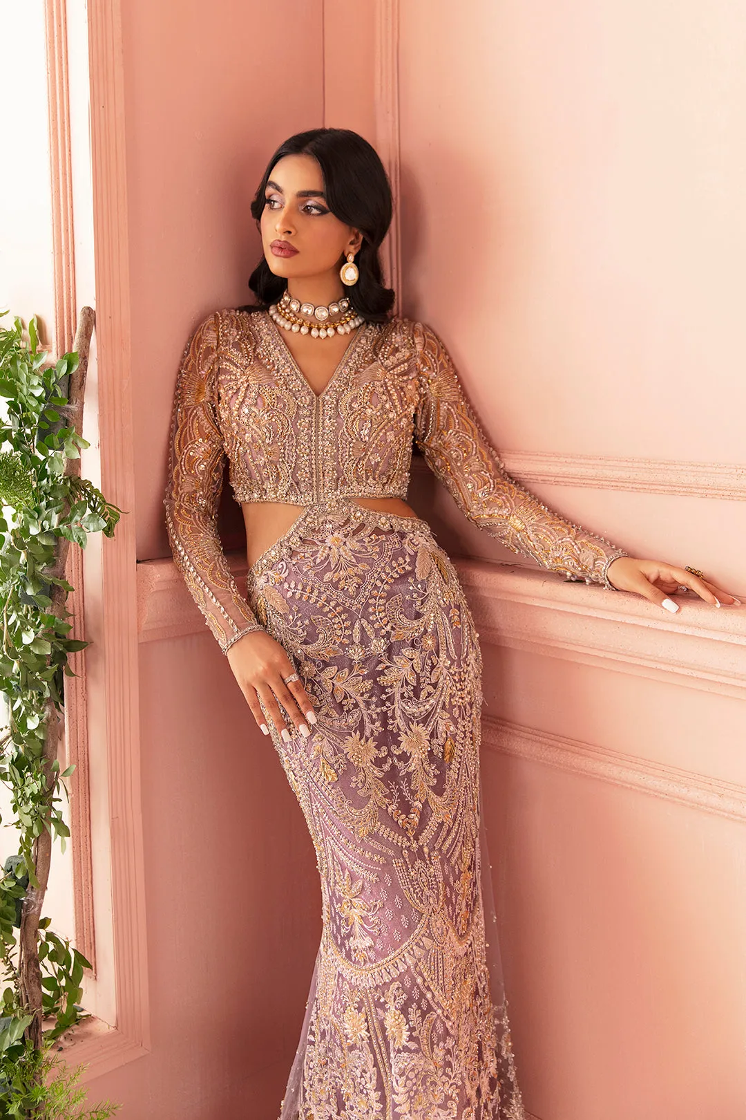 Mermaid Style Gown Wedding Dress for Indian Bridal Wear