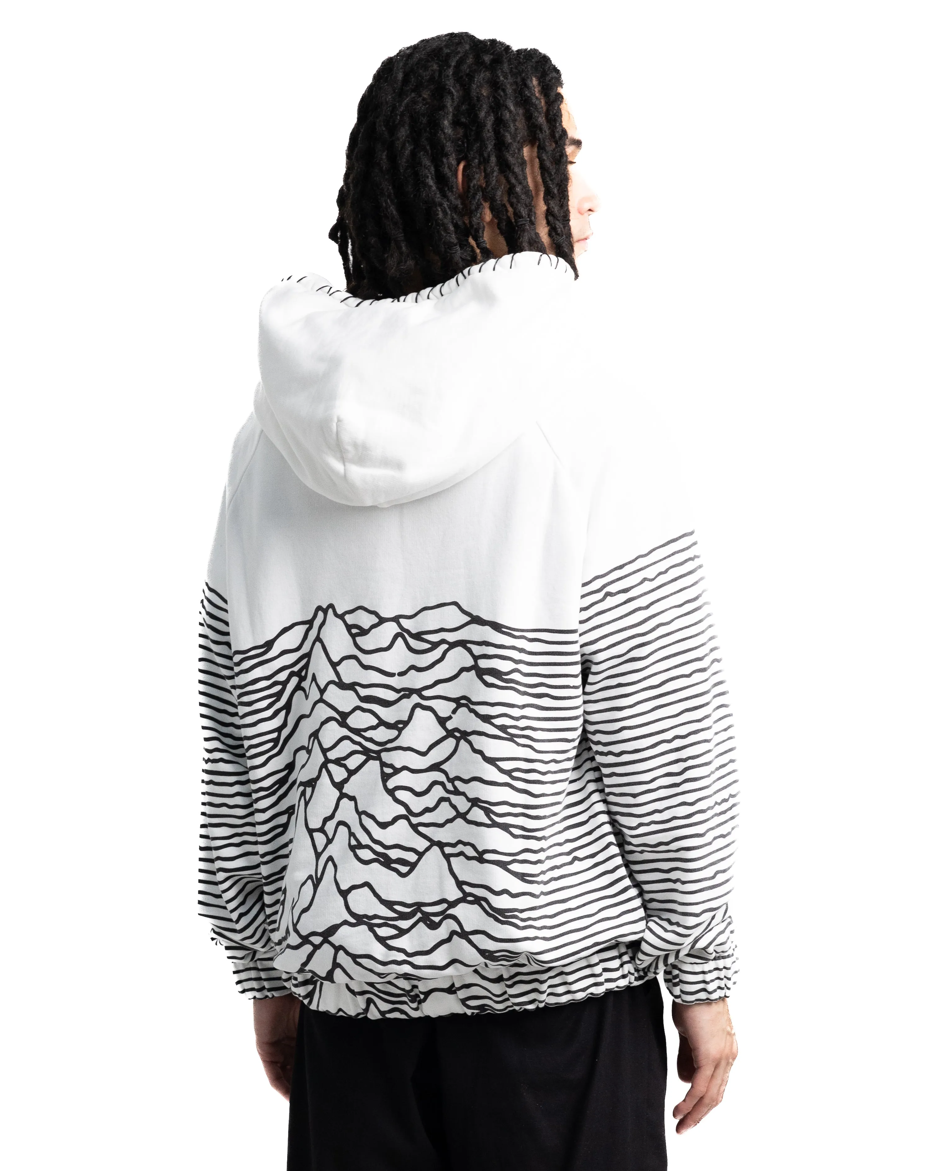 MJB X Joy Division Double Hoodie White