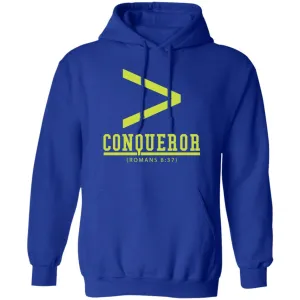 More Than a Conqueror Royal Blue (Neon) Hoodie