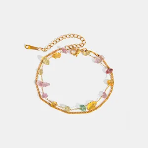 Natural Stone Double Layered Bracelet