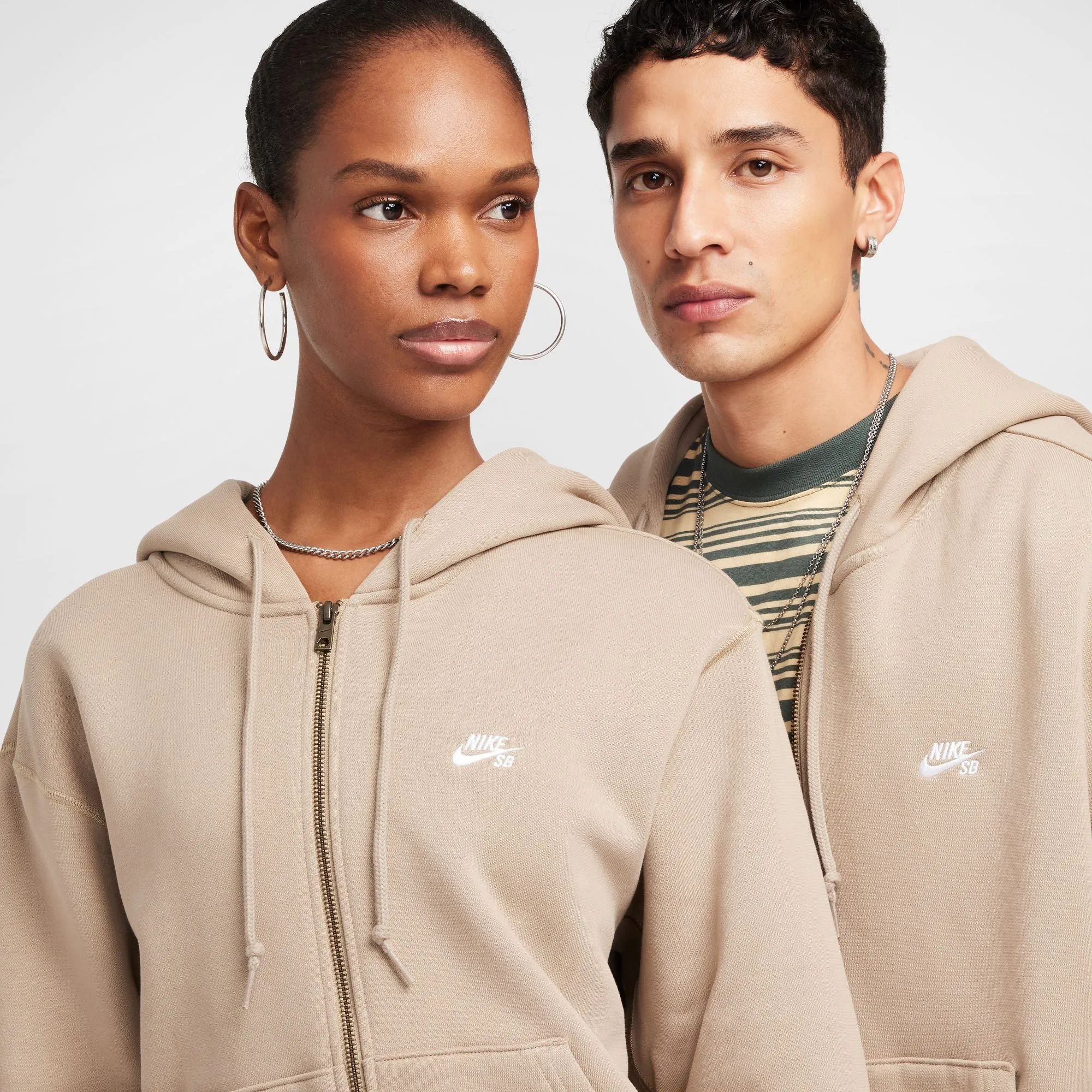 Nike SB Mens Full-Zip Fleece Skate Hoodie