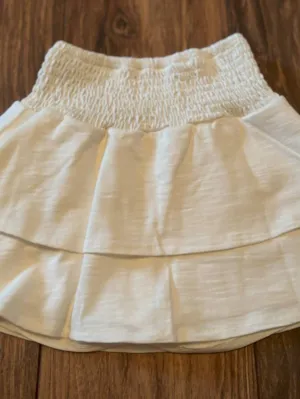 Nora Ivory Skort – Twirl-Ready Comfort with Built-In Shorts