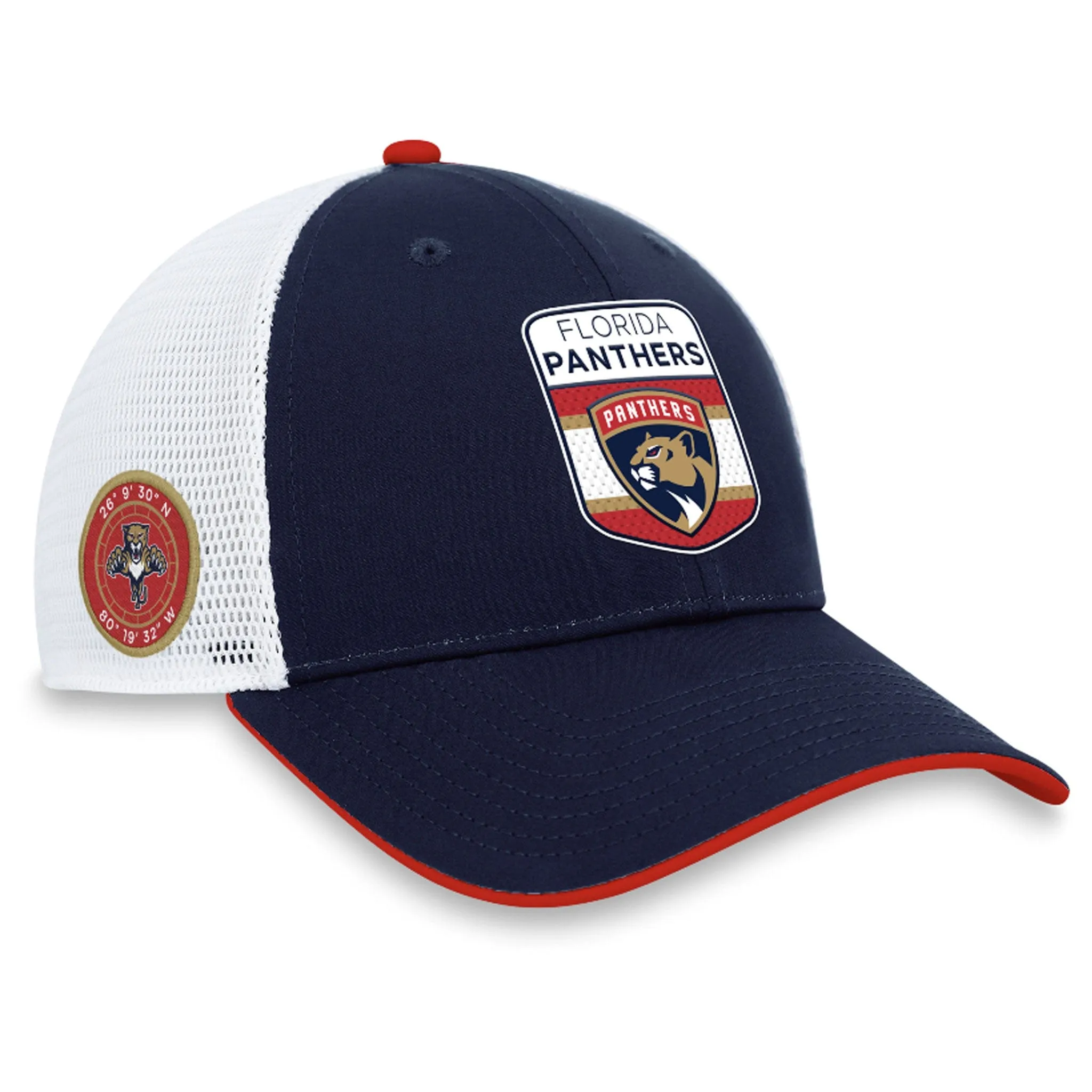 Outer Stuff NHL Draft Structured Trucker Youth Hat - Florida Panthers