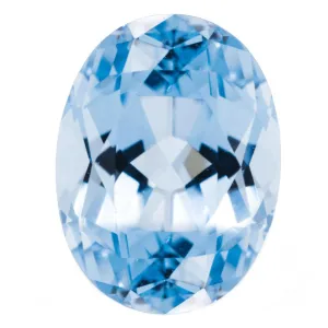 Oval Chatham Lab-Grown Aqua Blue Spinel Gems
