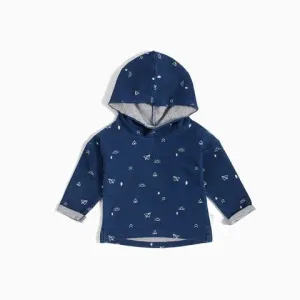 Paper Plane Indigo Wash Hoodie (3M)