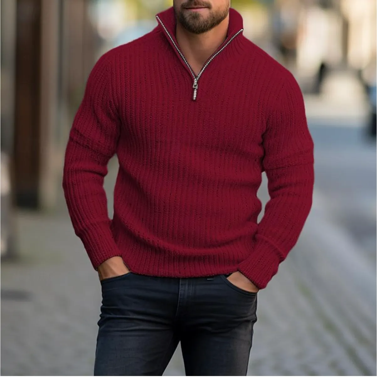 Peter | Zip-Up Sweater for Fall & Winter