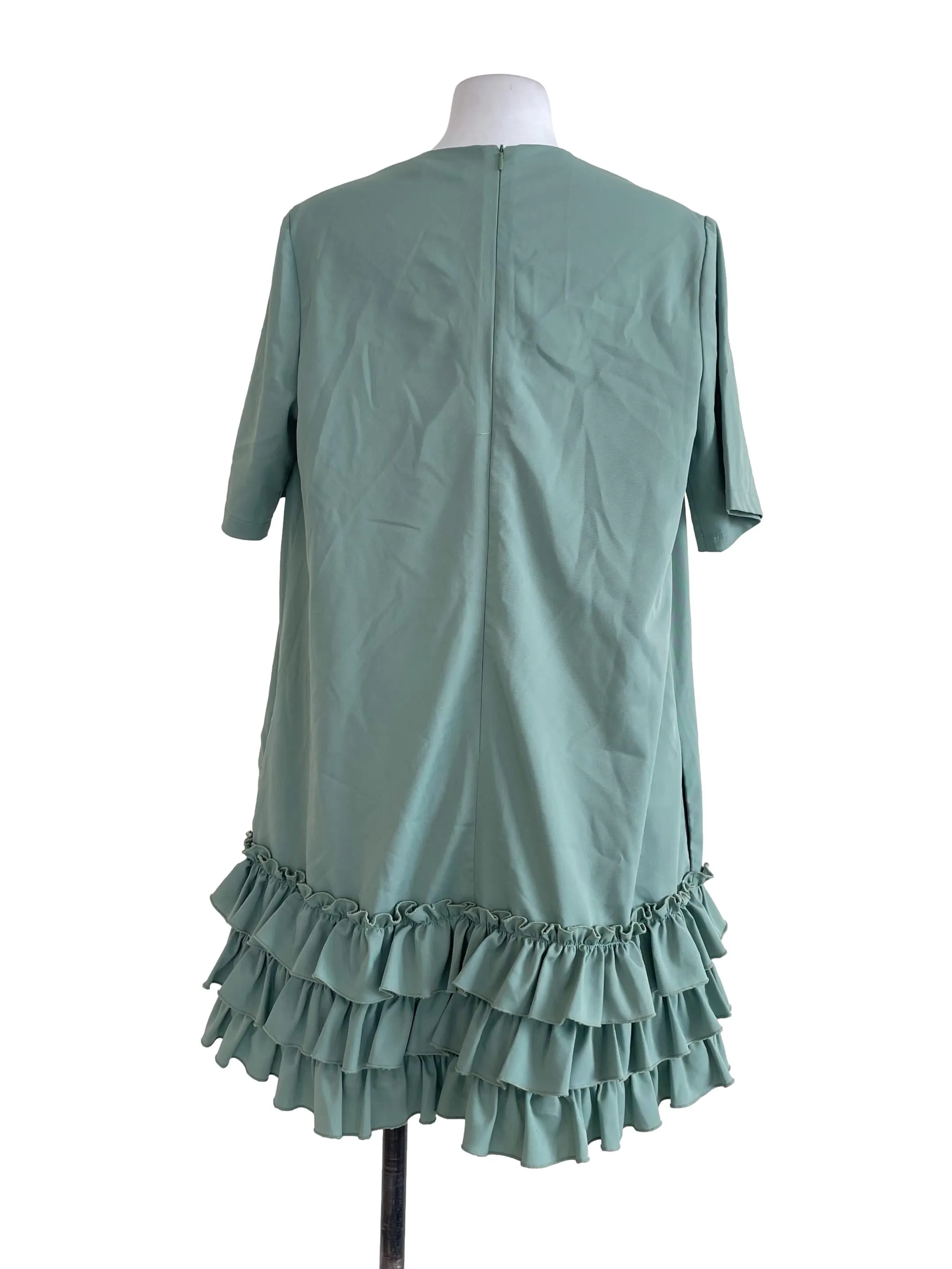 Pistachio Green Layered Dress