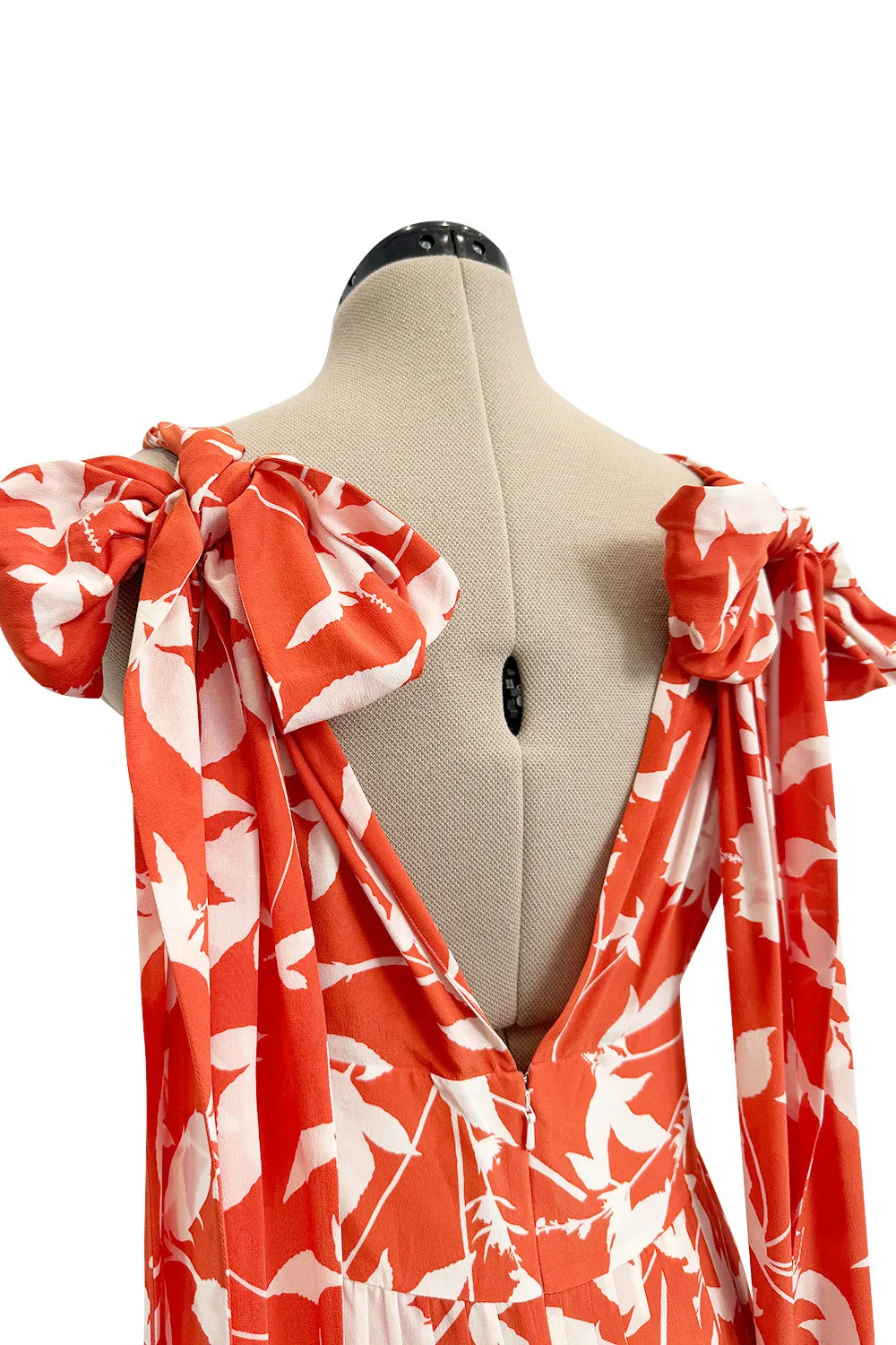 Prettiest Spring 2020 Oscar de la Renta by Laura Kim & Fernando Garcia Silk Print Halter Dress