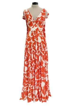 Prettiest Spring 2020 Oscar de la Renta by Laura Kim & Fernando Garcia Silk Print Halter Dress