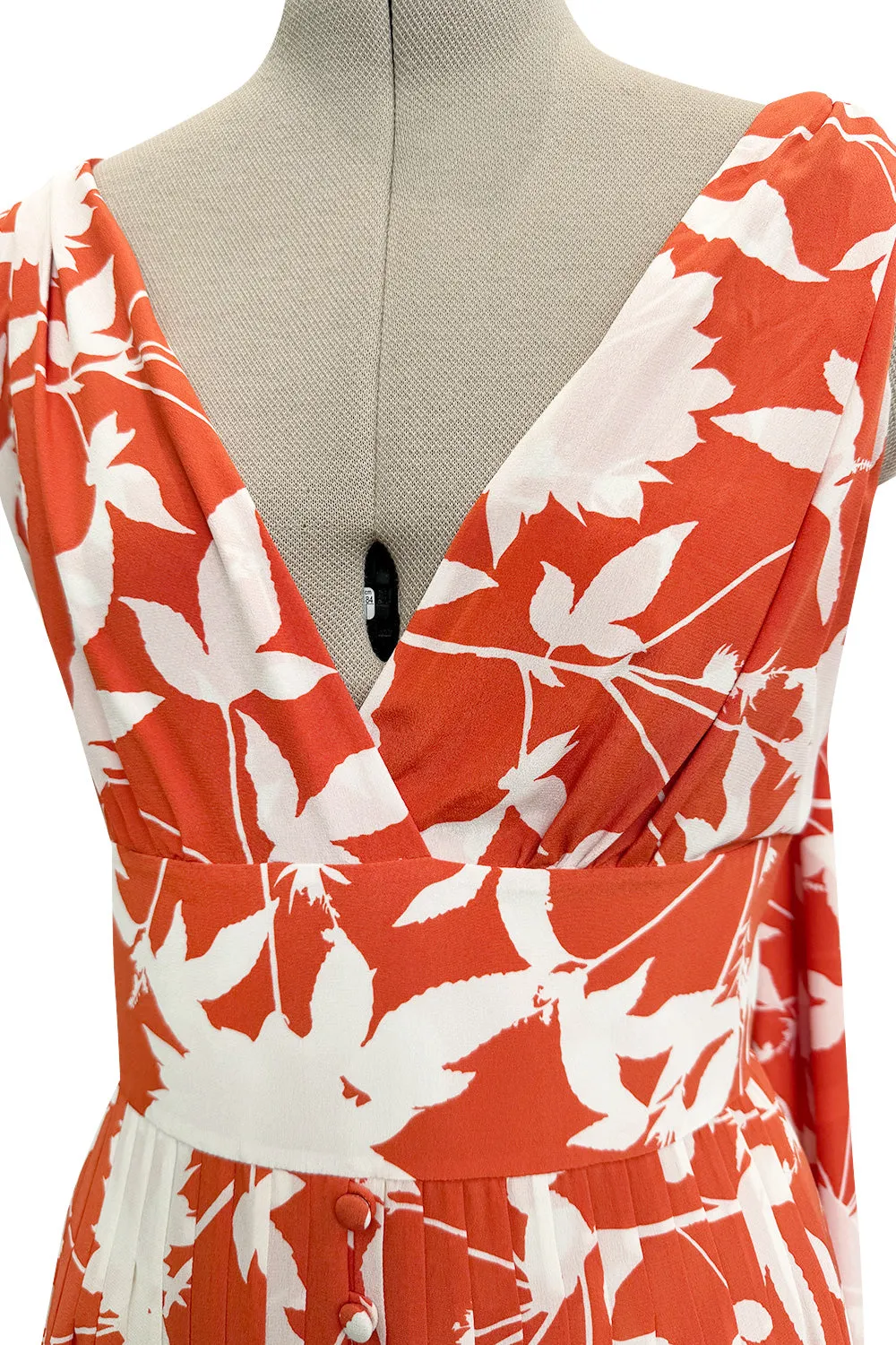 Prettiest Spring 2020 Oscar de la Renta by Laura Kim & Fernando Garcia Silk Print Halter Dress
