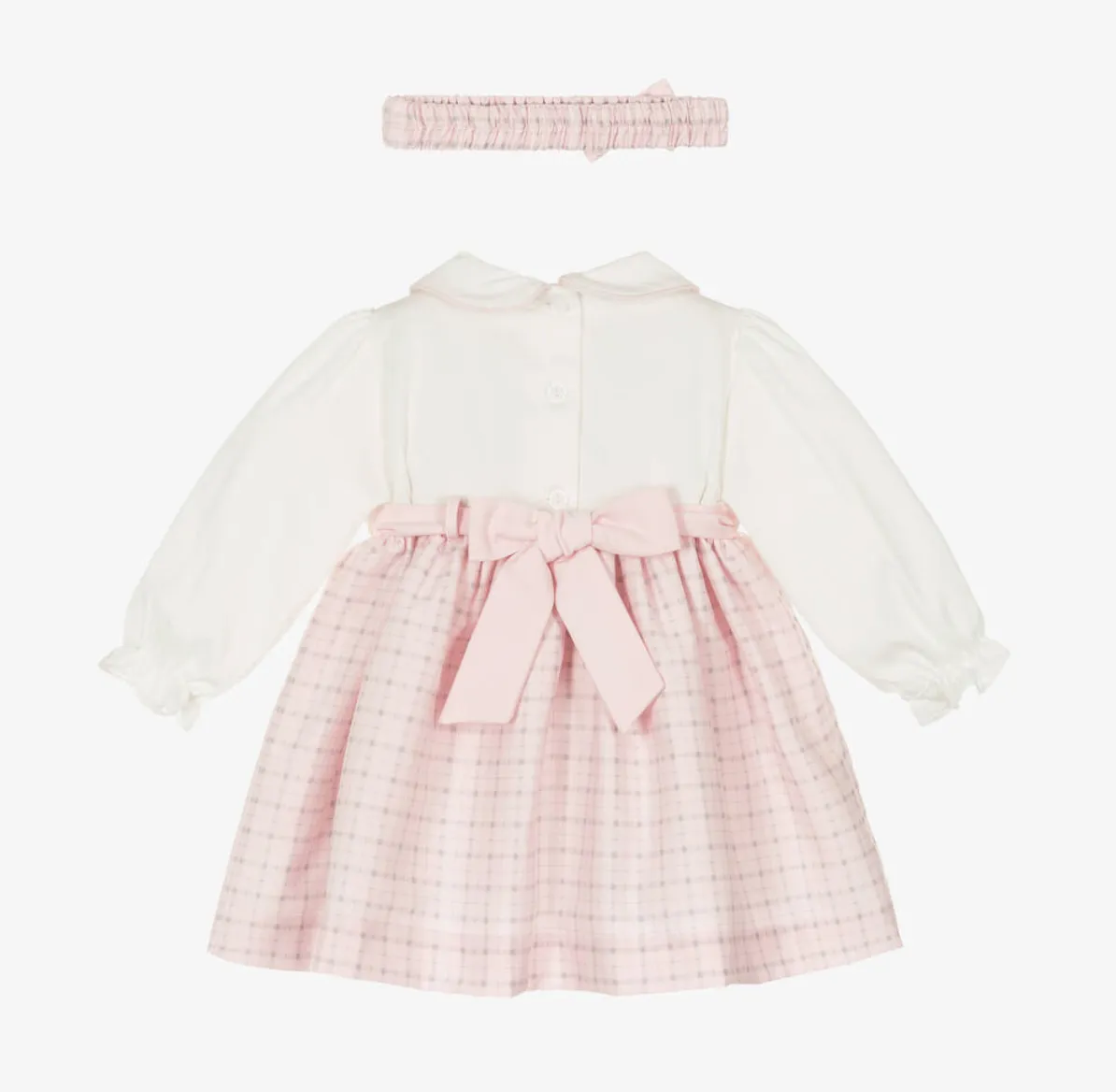 Pretty Originals Pink Smocked Dress Set