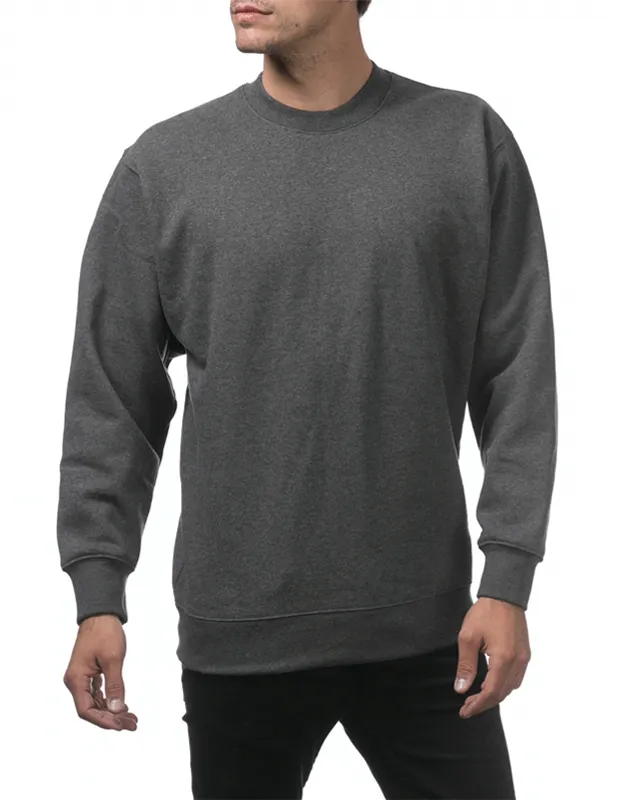 Pro Club Comfort Crew Neck Fleece Pullover Sweater (9oz) - Charcoal