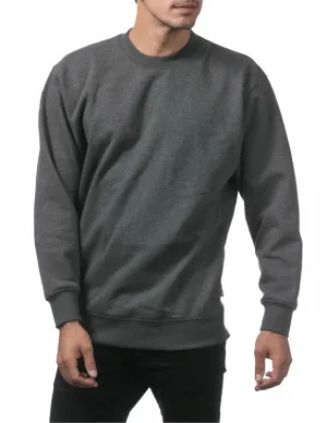 Pro Club Comfort Crew Neck Fleece Pullover Sweater (9oz) - Charcoal