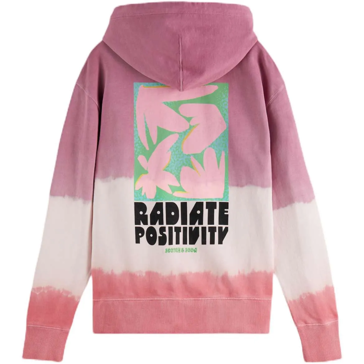 Radiate Positivity Hoodie - Pink Dye