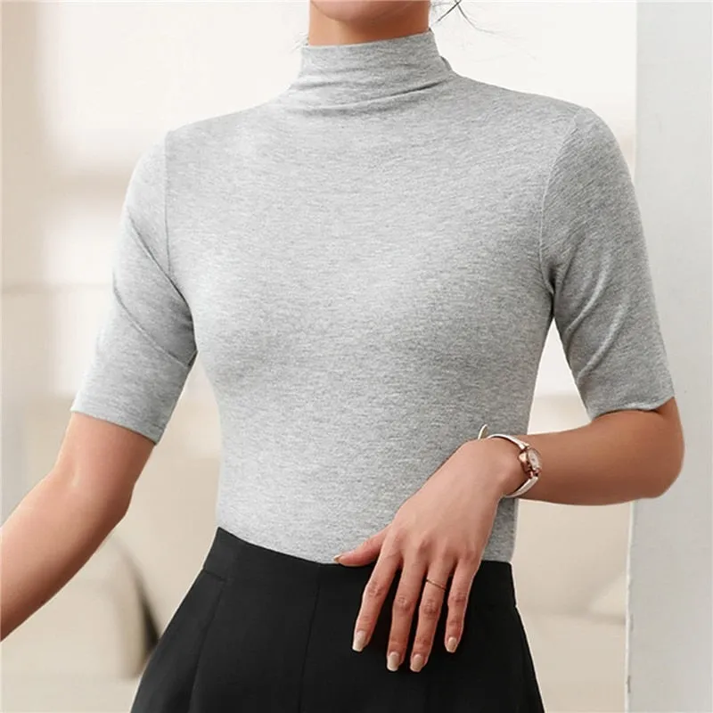 Raquel® | Classic seamless turtleneck sweater