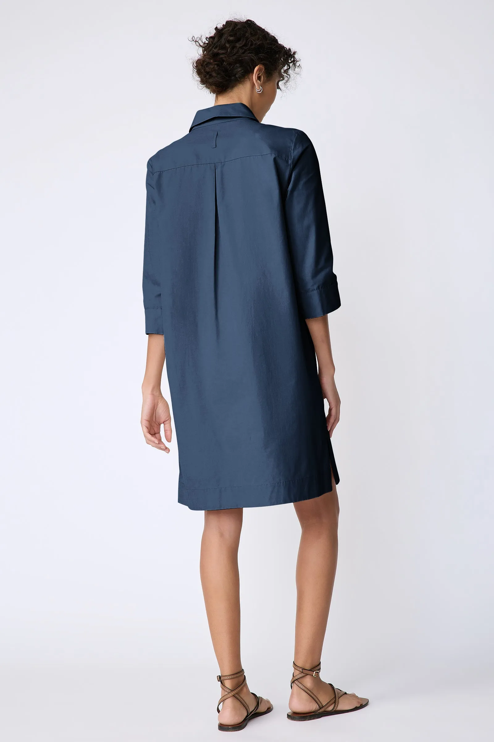 Rene Placket Dress - Summer Navy