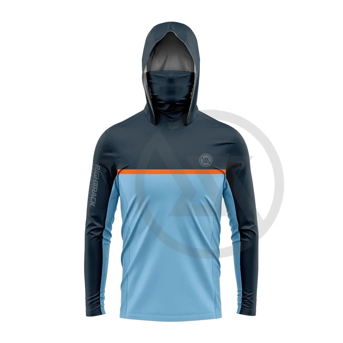 RIGHTTRACK Men's Hooded Fishing Shirt UPF50  UV Protection
