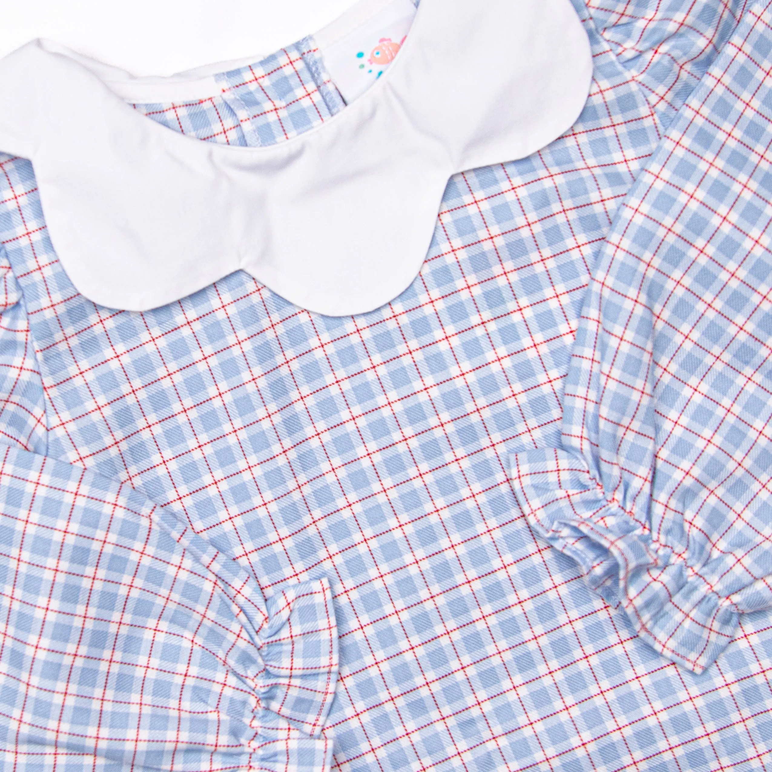 River Bib Dress, Blue