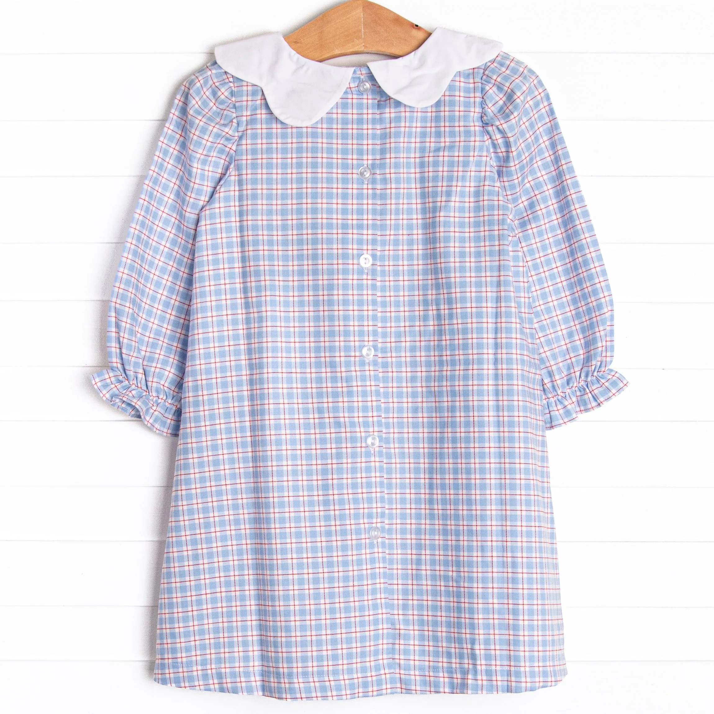 River Bib Dress, Blue