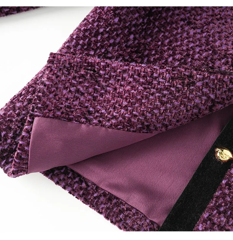 Royal Elegance Tweed Jacket – Chic & Unique