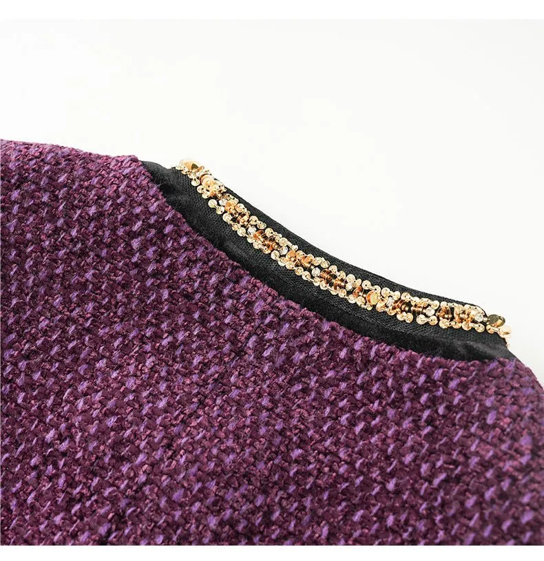 Royal Elegance Tweed Jacket – Chic & Unique