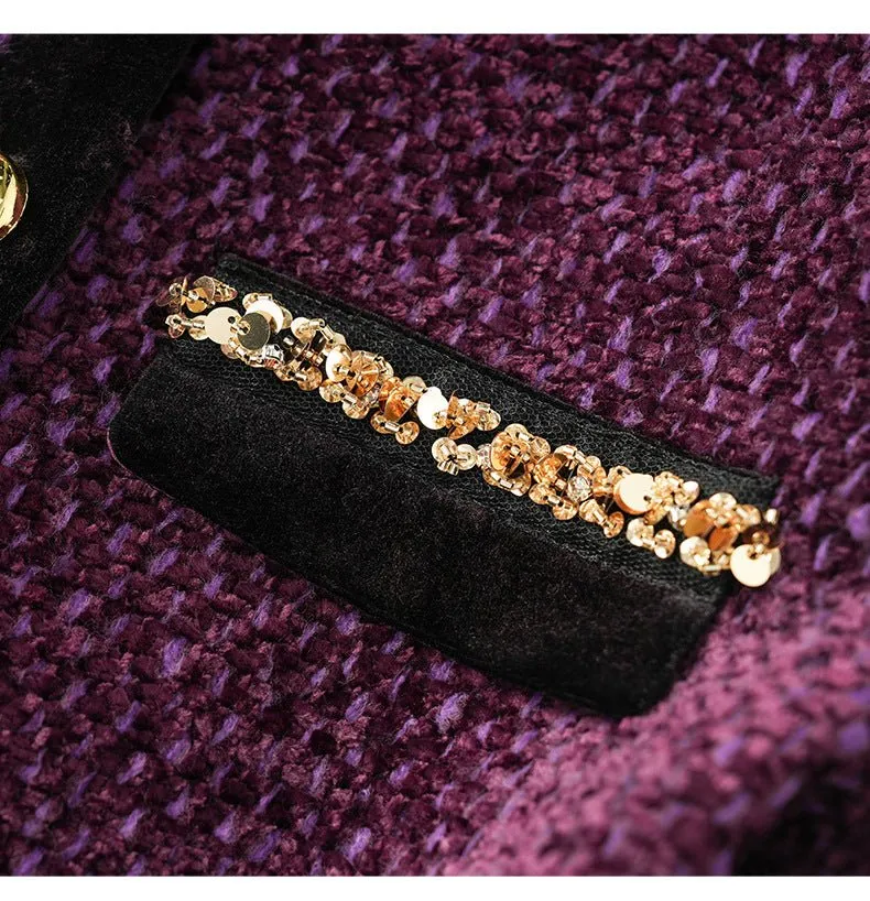 Royal Elegance Tweed Jacket – Chic & Unique