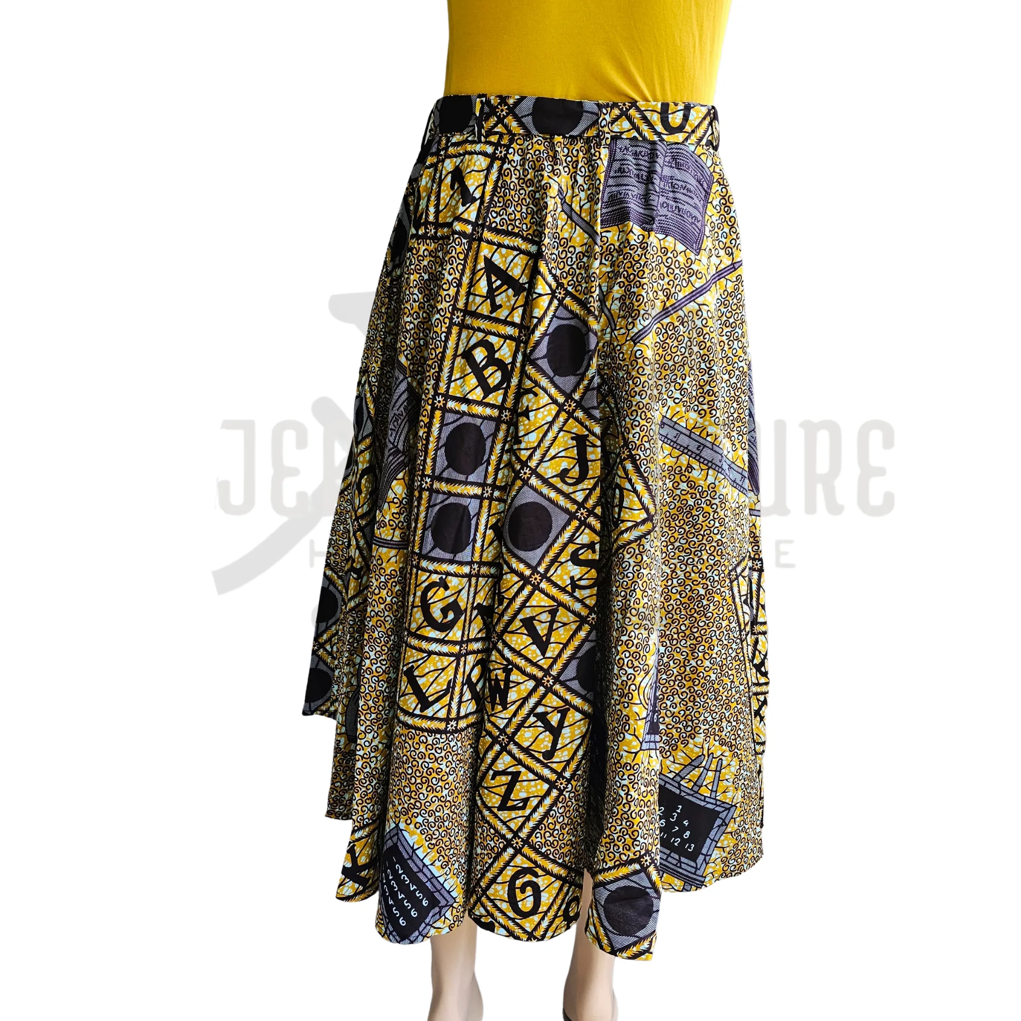 Rumi Asymmetry Plus-Size Swing Skirt - 02