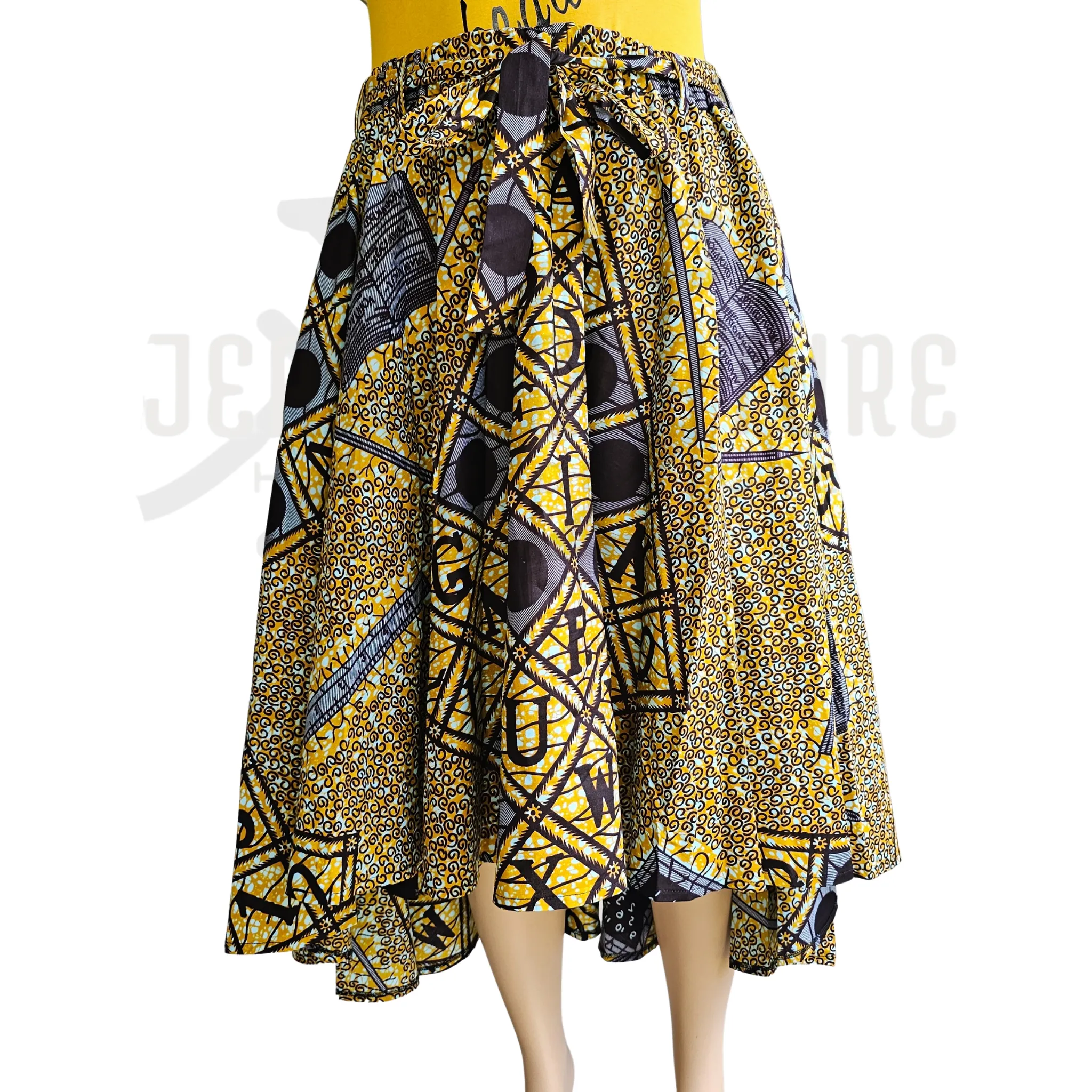 Rumi Asymmetry Plus-Size Swing Skirt - 02