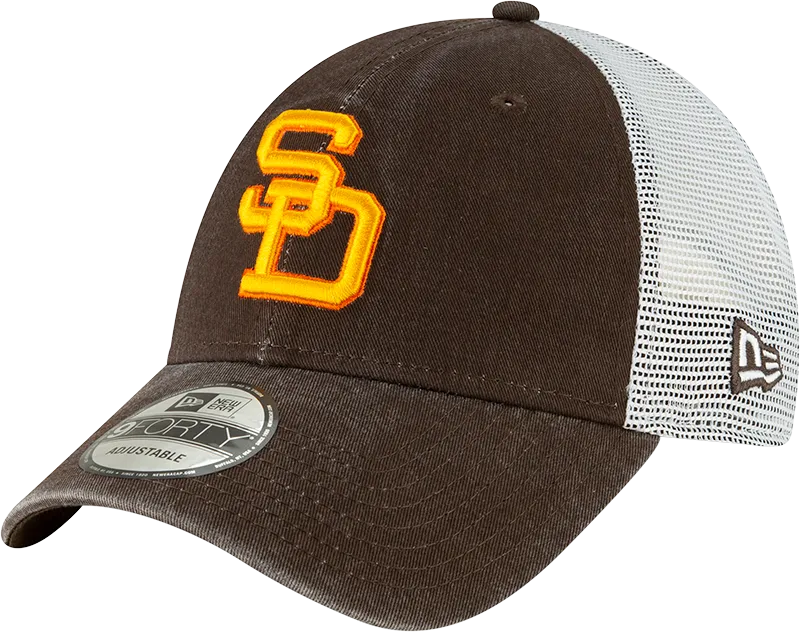 San Diego Padres New Era Mesh Back Trucker Cap