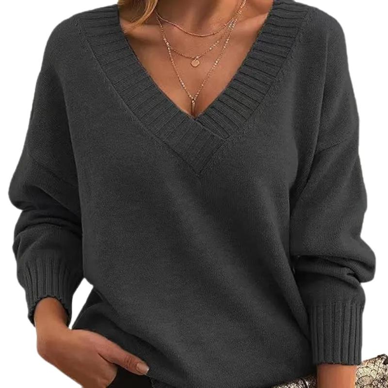 Sarah® | Classic cashmere V-neck sweater