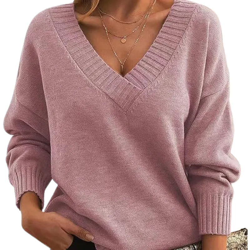 Sarah® | Classic cashmere V-neck sweater