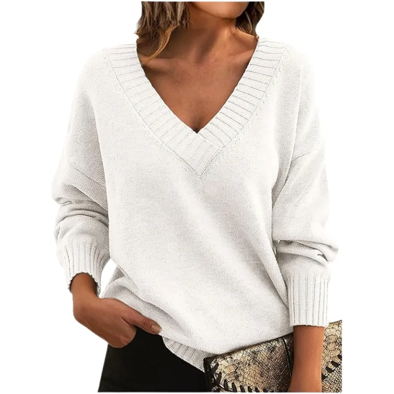 Sarah® | Classic cashmere V-neck sweater