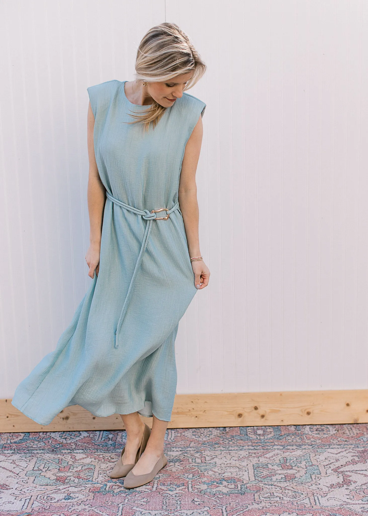 Seafoam Long Line Dress