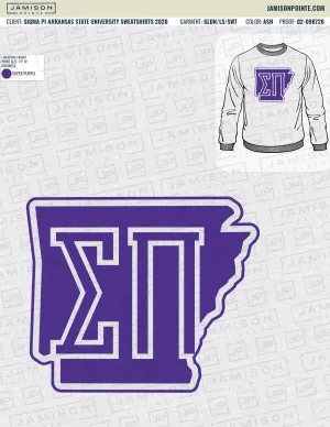 Sigma Pi Arkansas State University Sweatshirts