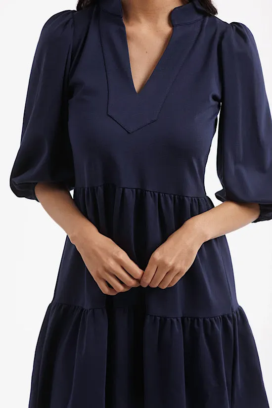 Smith and Quinn Tory Dress in Ponte Navy