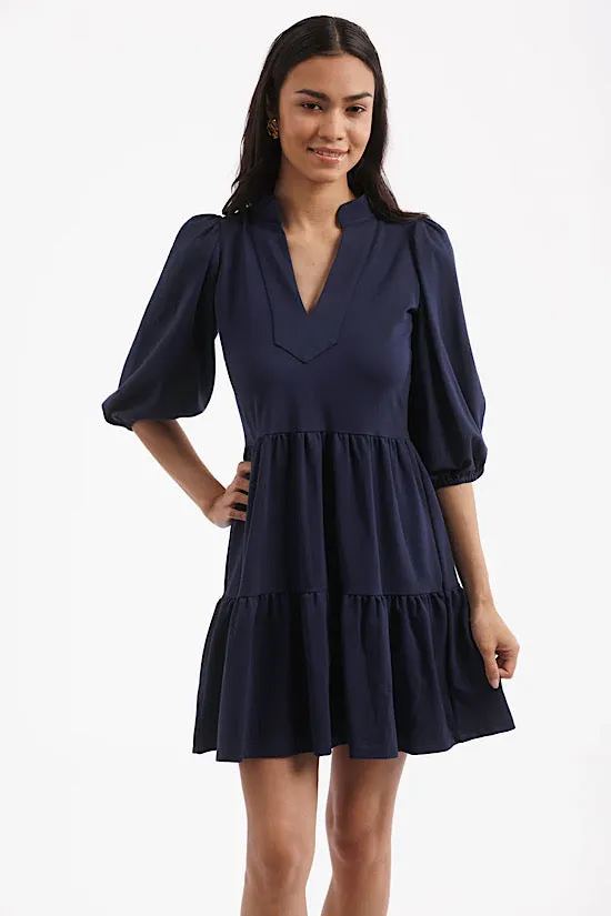 Smith and Quinn Tory Dress in Ponte Navy