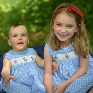 Smocked Sailboats Dress & Bloomers