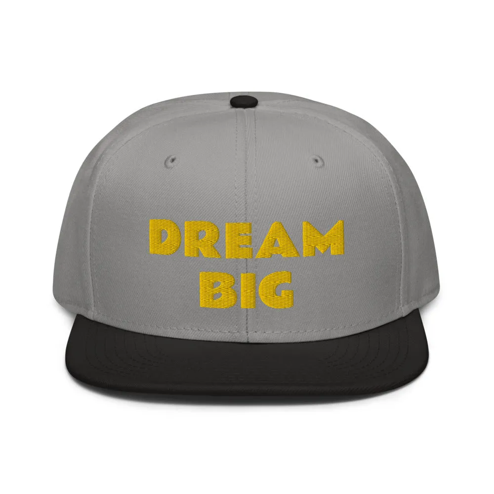 Snapback Hat "1052-0011 Dream Big (Yellow Logo)"