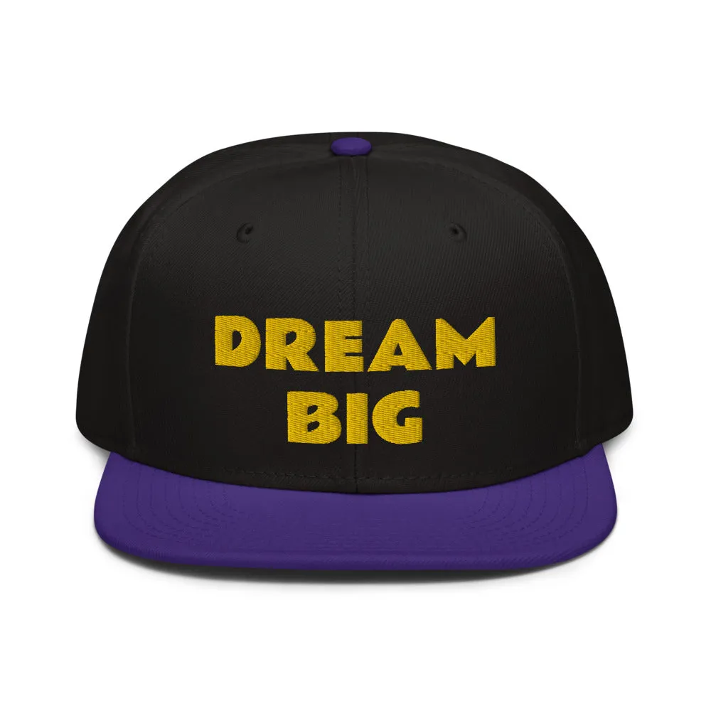 Snapback Hat "1052-0011 Dream Big (Yellow Logo)"