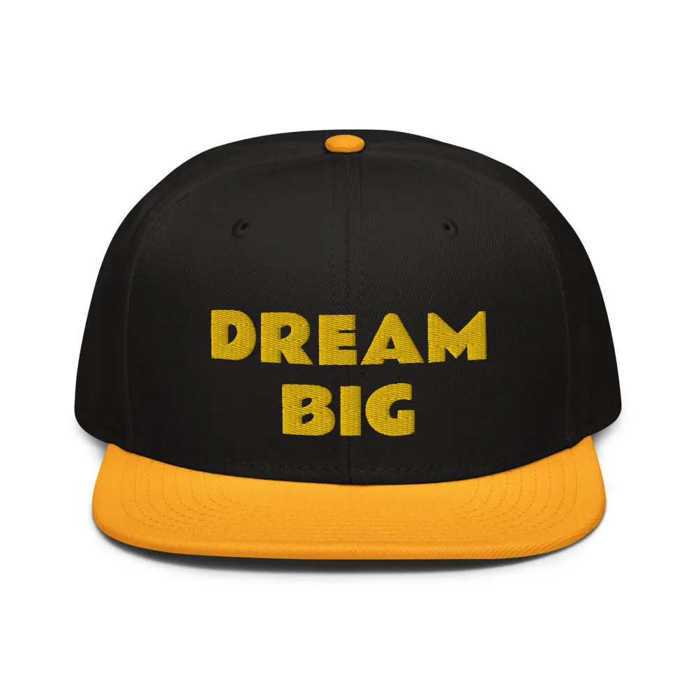 Snapback Hat "1052-0011 Dream Big (Yellow Logo)"