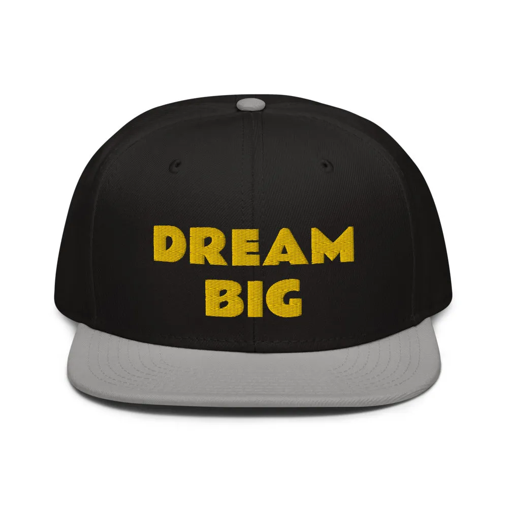 Snapback Hat "1052-0011 Dream Big (Yellow Logo)"