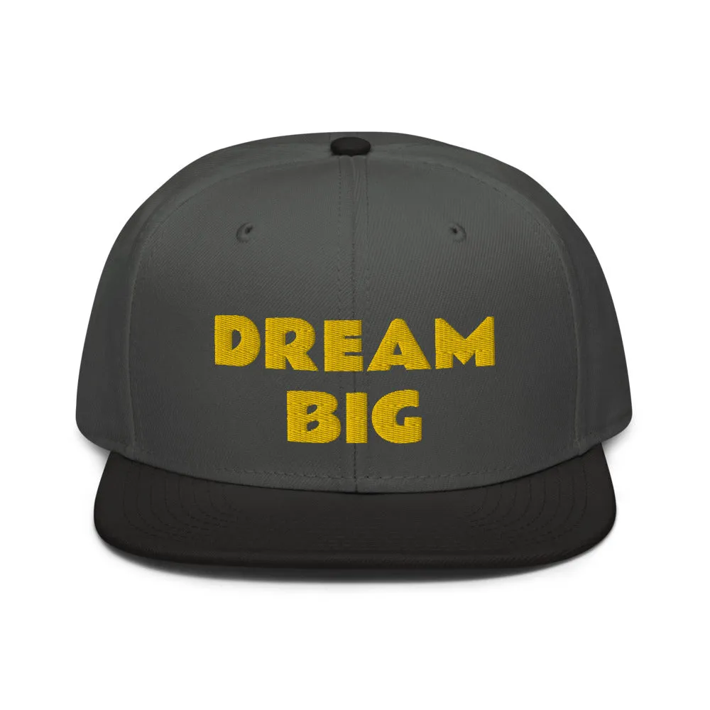 Snapback Hat "1052-0011 Dream Big (Yellow Logo)"