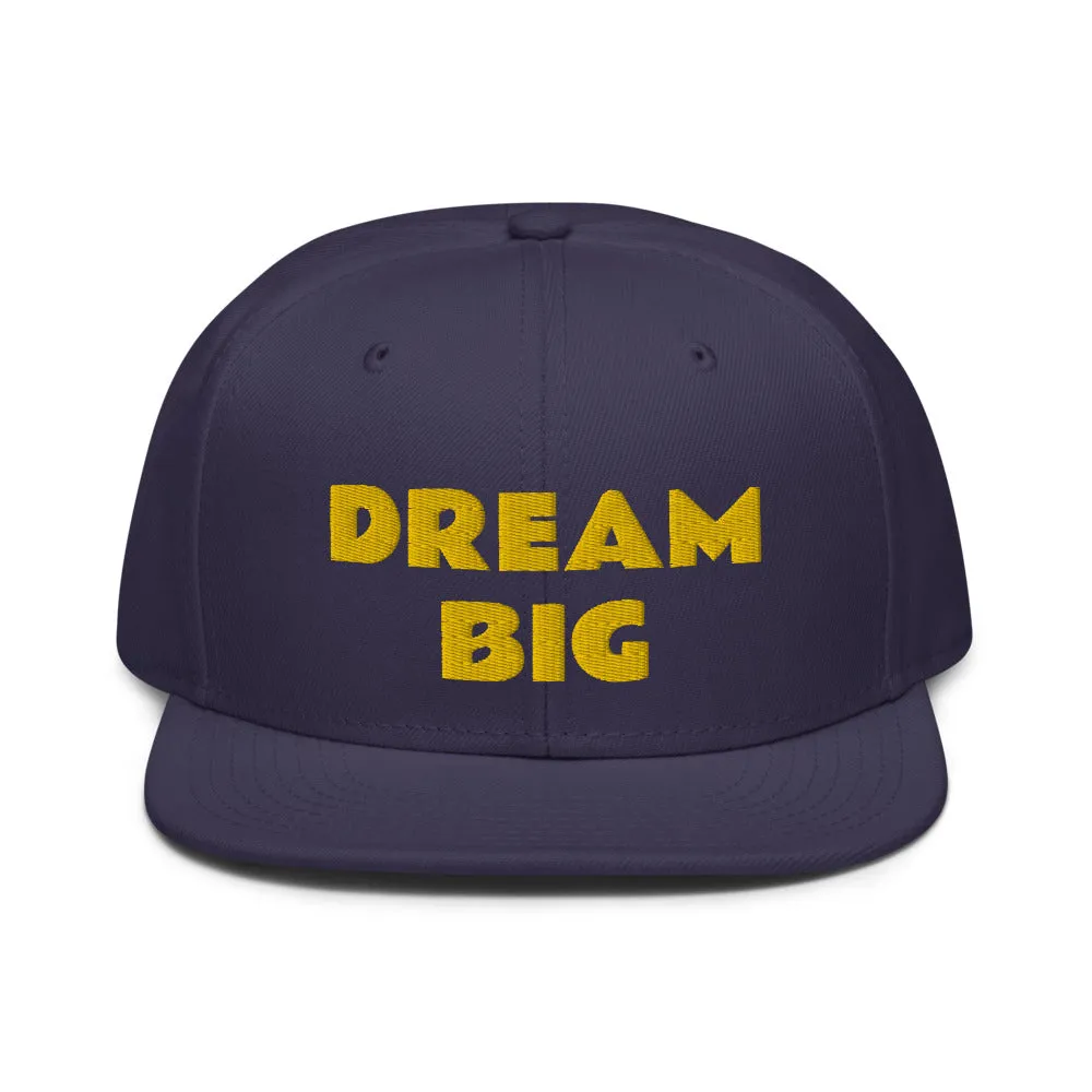 Snapback Hat "1052-0011 Dream Big (Yellow Logo)"