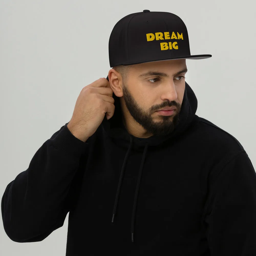 Snapback Hat "1052-0011 Dream Big (Yellow Logo)"