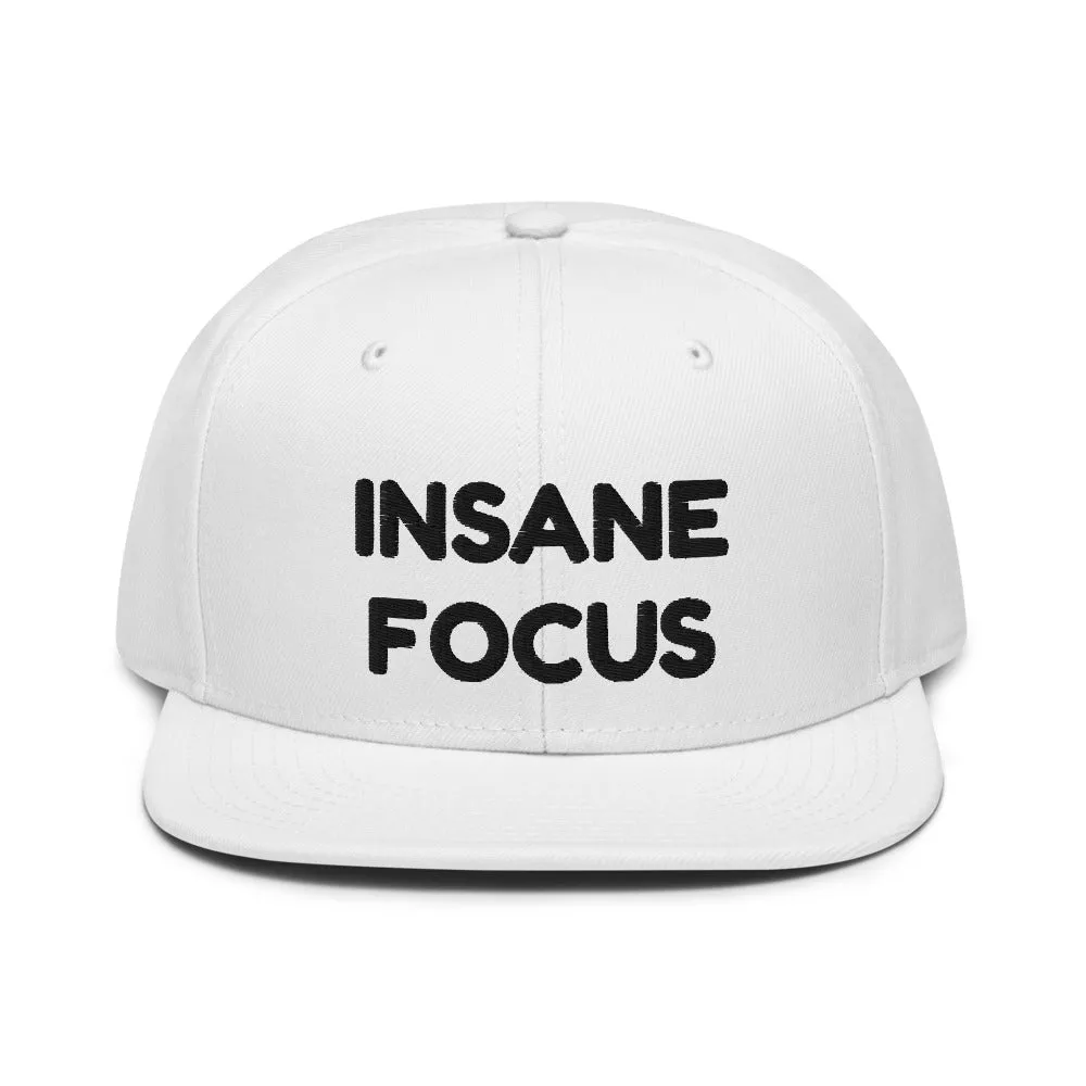 Snapback Hat "1052-0091 Insane Focus (Black Logo)"