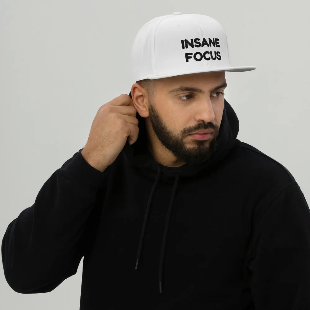 Snapback Hat "1052-0091 Insane Focus (Black Logo)"