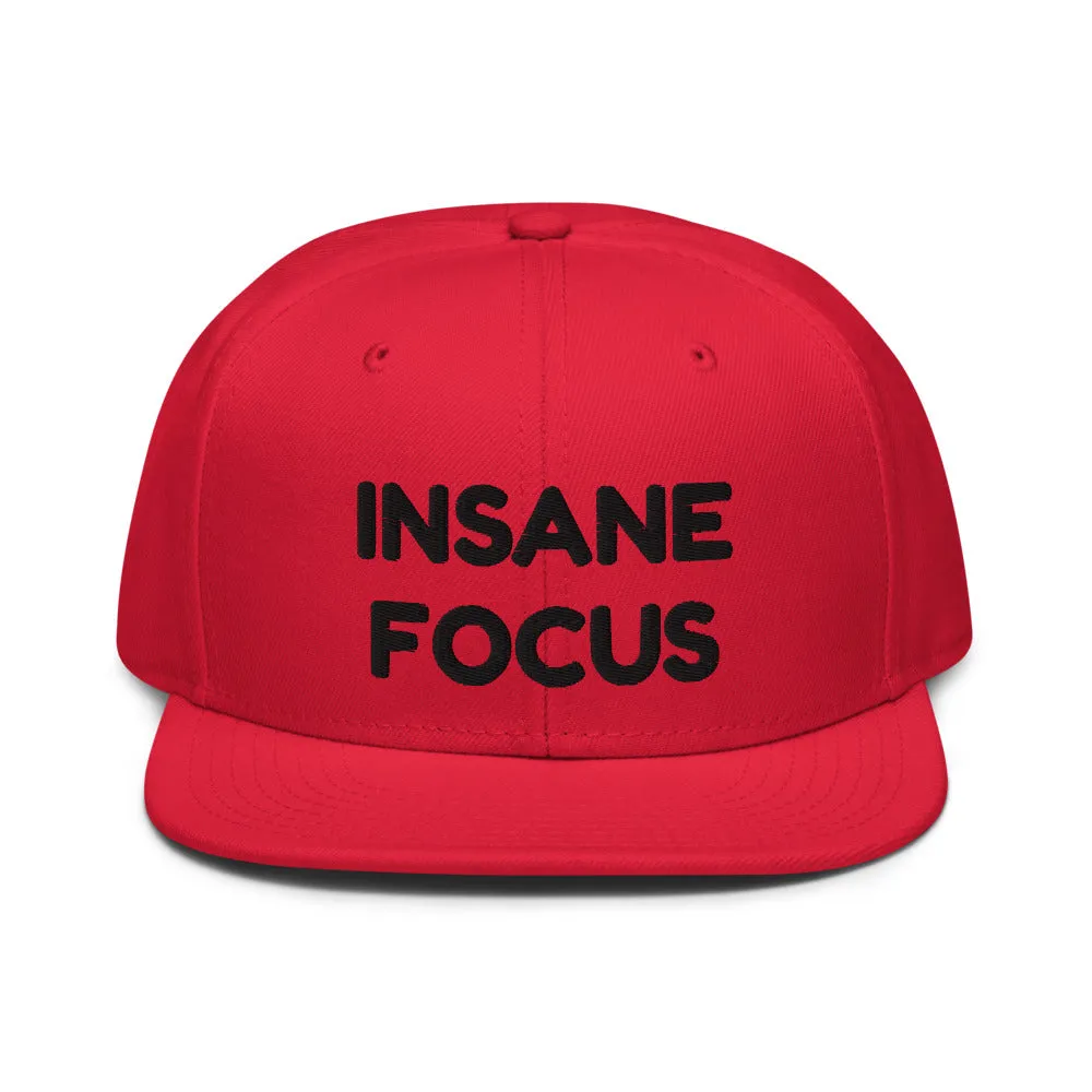 Snapback Hat "1052-0091 Insane Focus (Black Logo)"