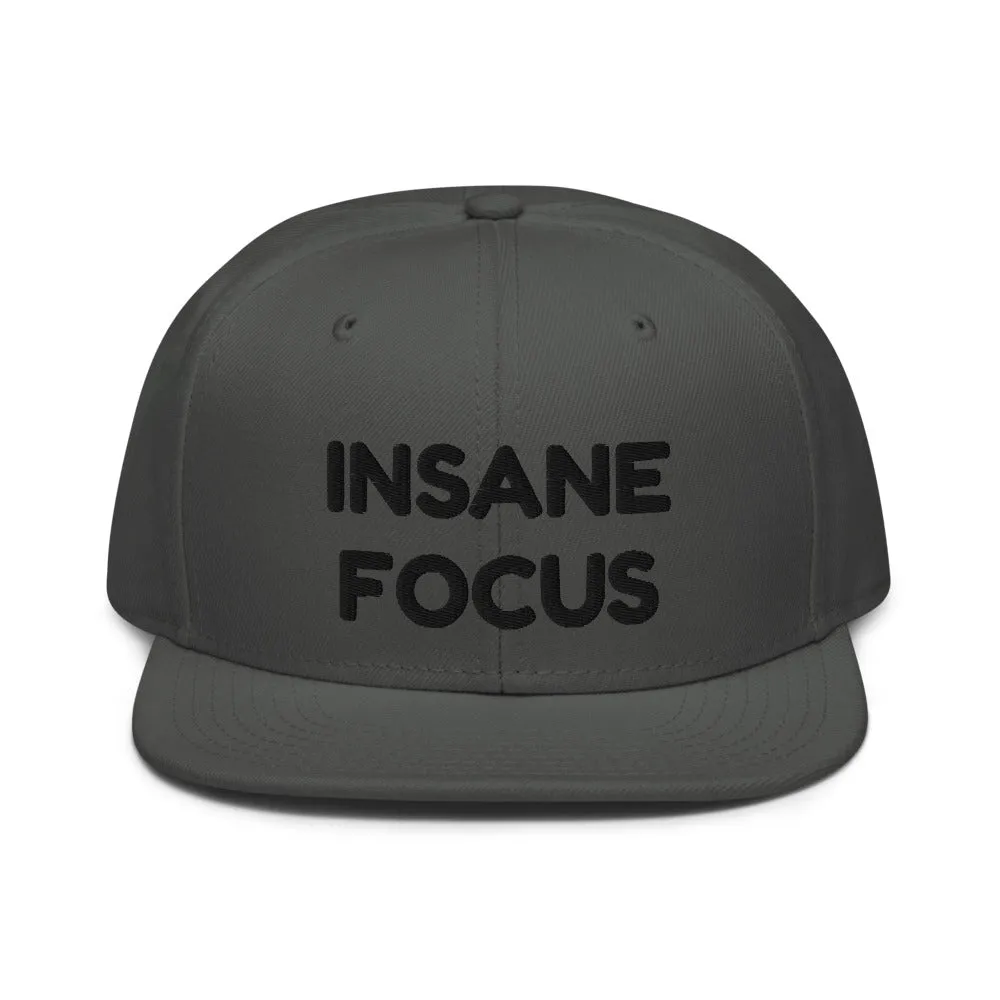 Snapback Hat "1052-0091 Insane Focus (Black Logo)"