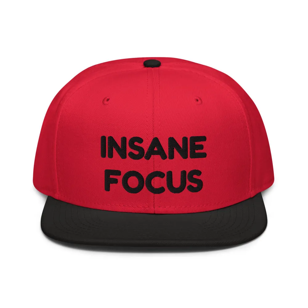 Snapback Hat "1052-0091 Insane Focus (Black Logo)"